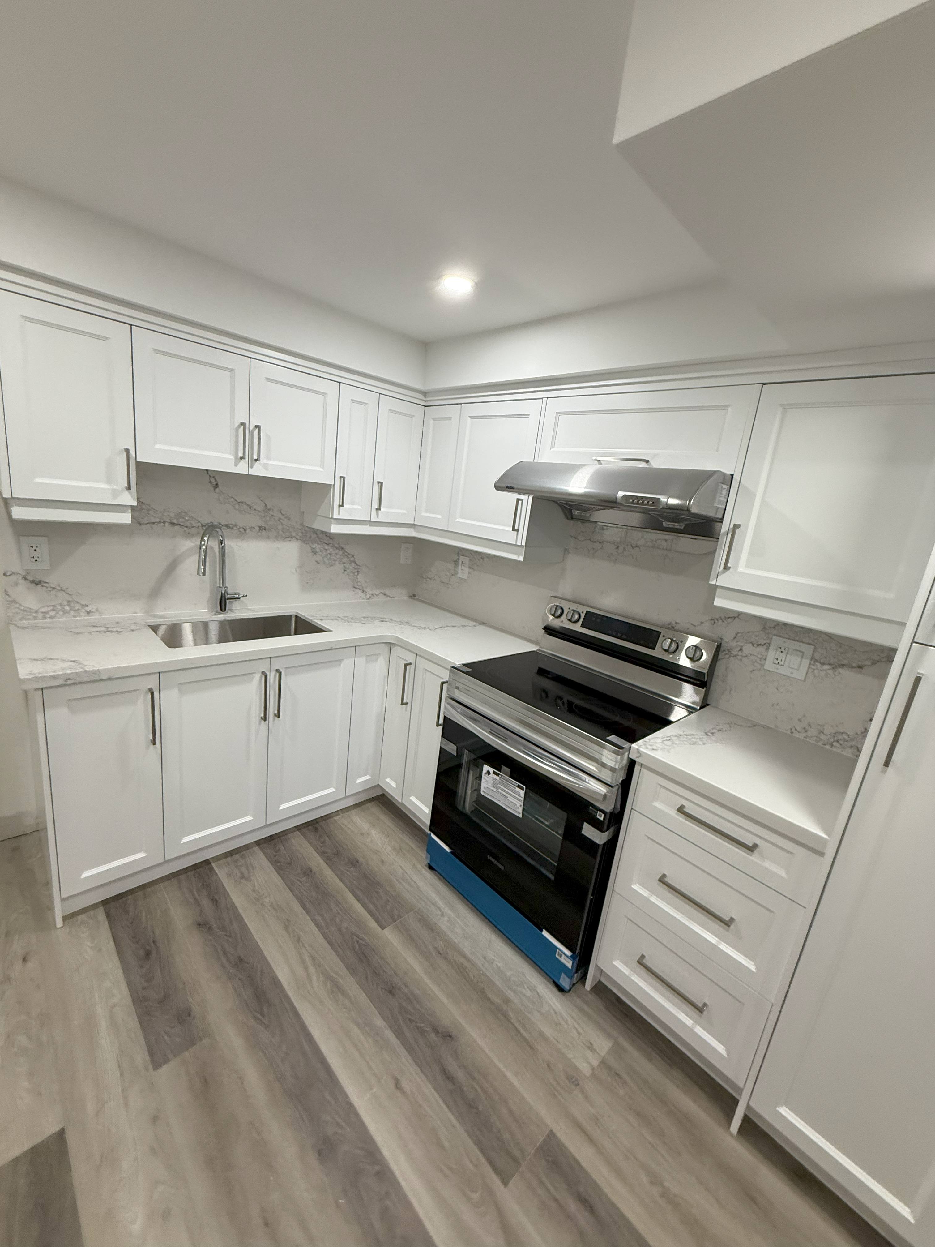 Custom interior door and modern trim detail