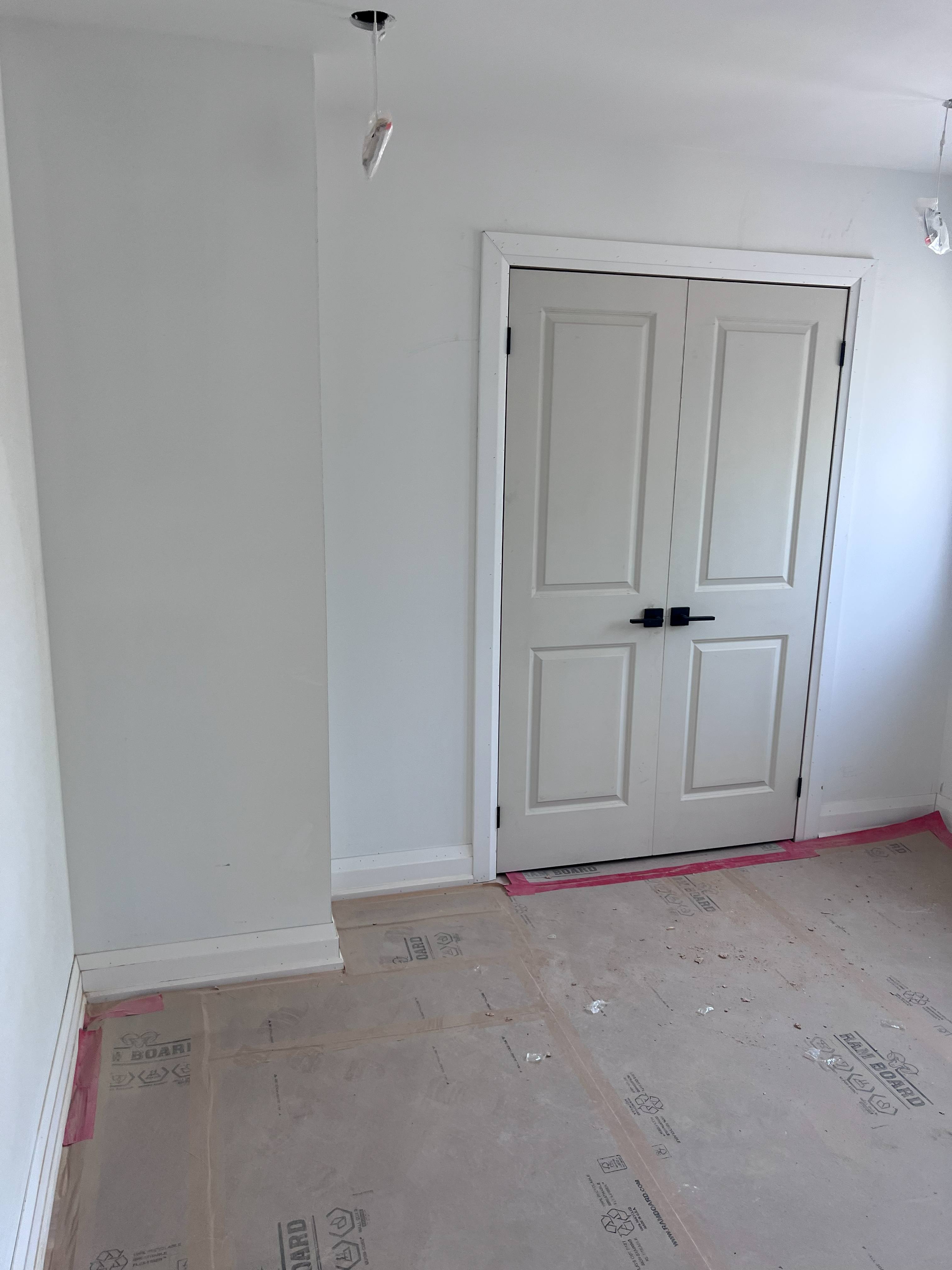 Rough-in wiring and ceiling drywall framing