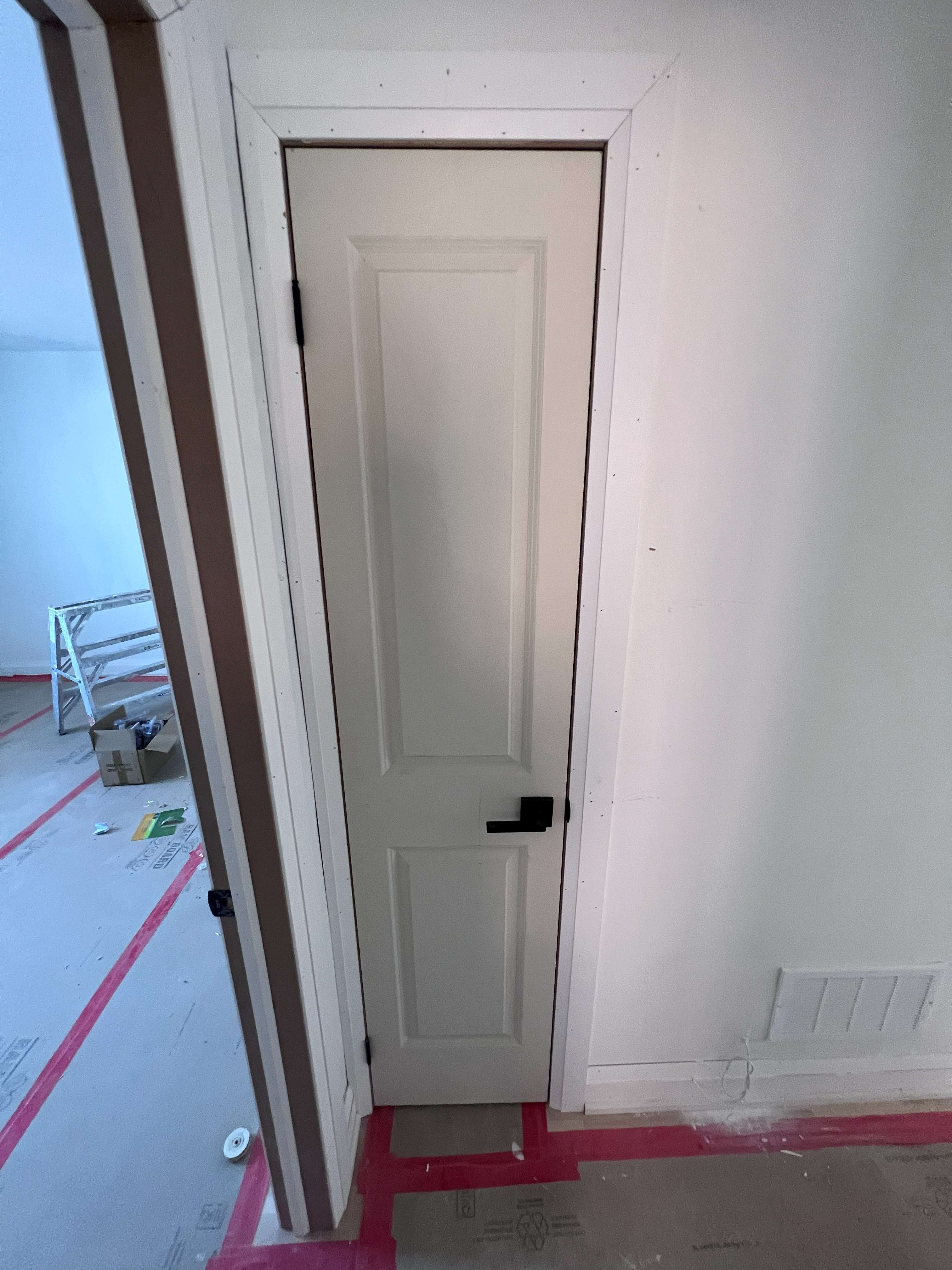 Hallway ceiling pot light layout in progress