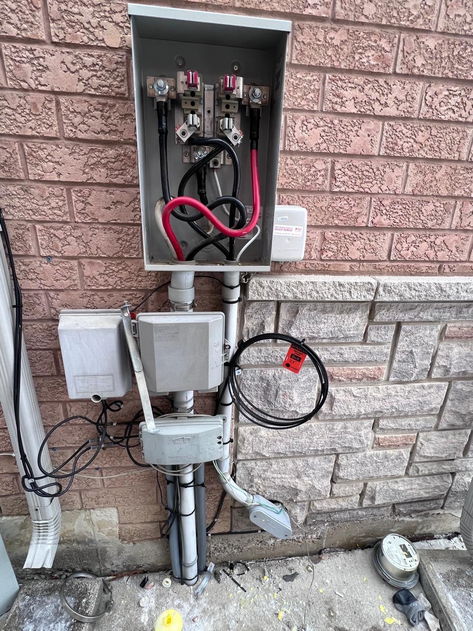 Master electrical panel installation