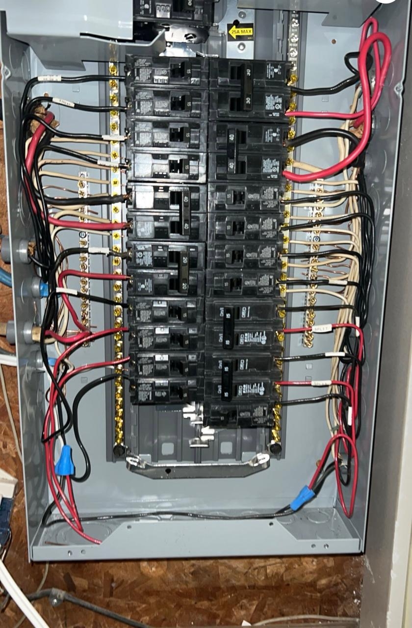 Master electrical breaker panel installation